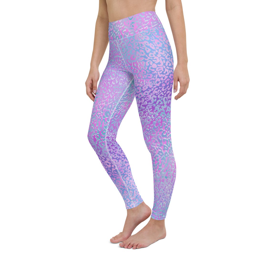 Purple Leopardy rainbow leopard-print leggings